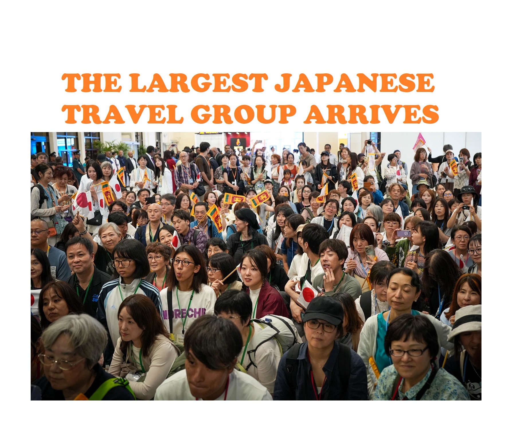 The Largest Japanese Tourist Groups Arrives in Sri Lanka