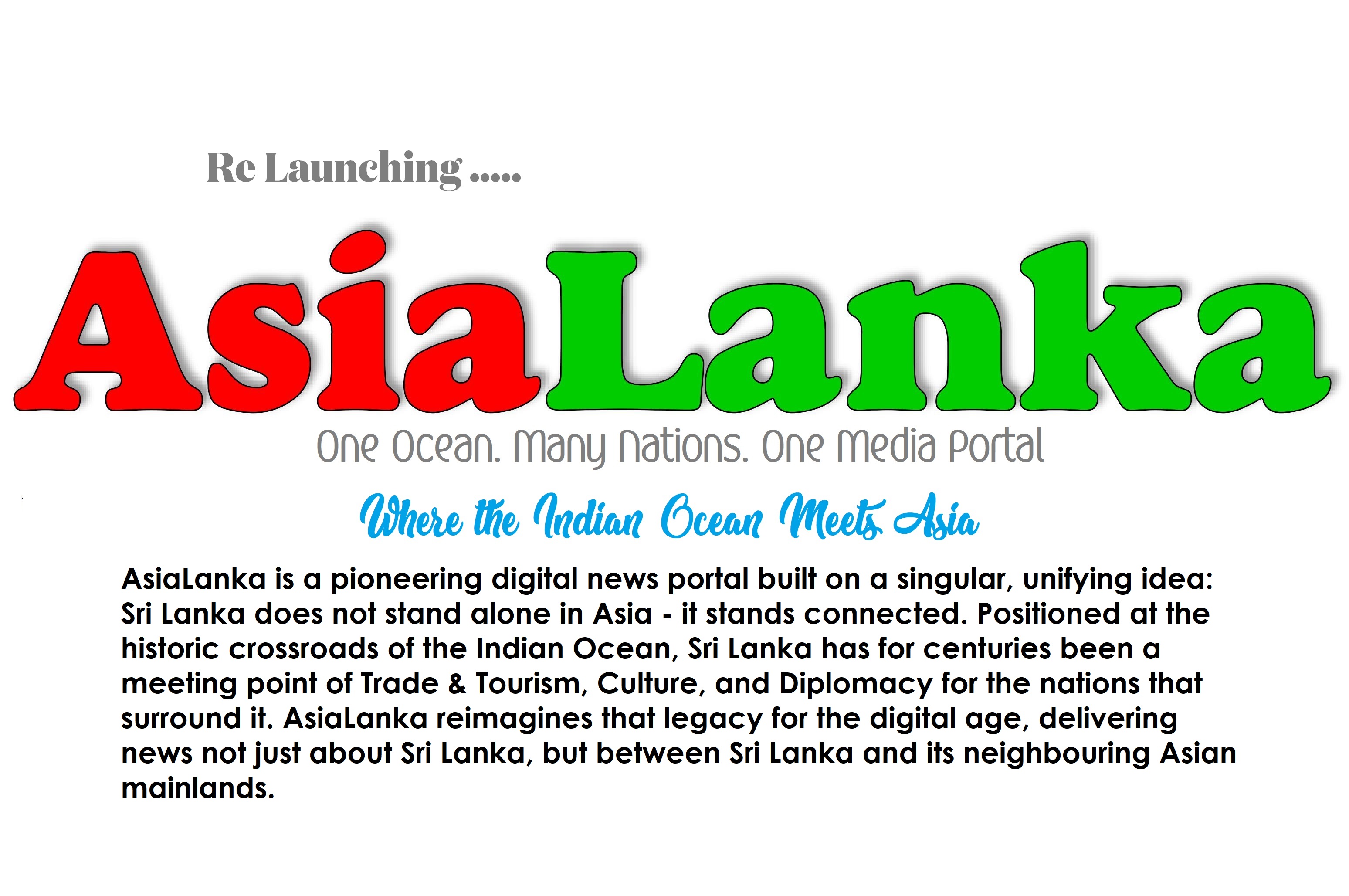 Re Launching AsiaLanka Online News Portal banner